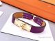 Best Copy Hermes Orange Calf Leather Bracelet & Gold Clip (7)_th.jpg
